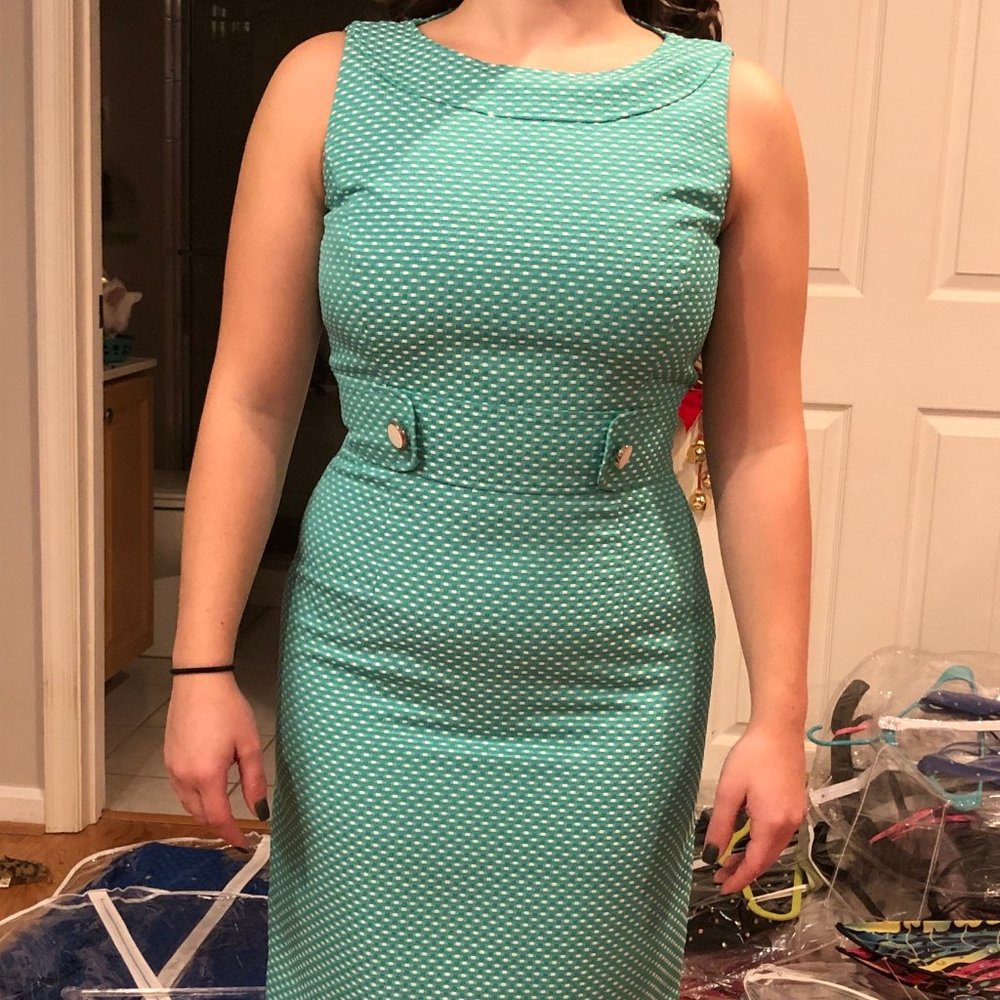 Tahari Teal Dress